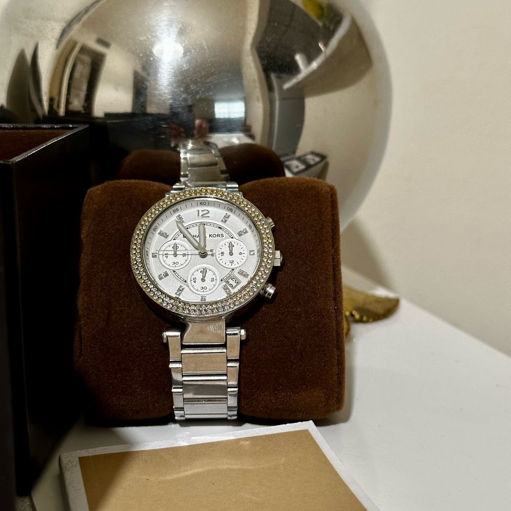 Michael Kors Women's Chronograph Parker Stainless Steel Bracelet Watch MK5353